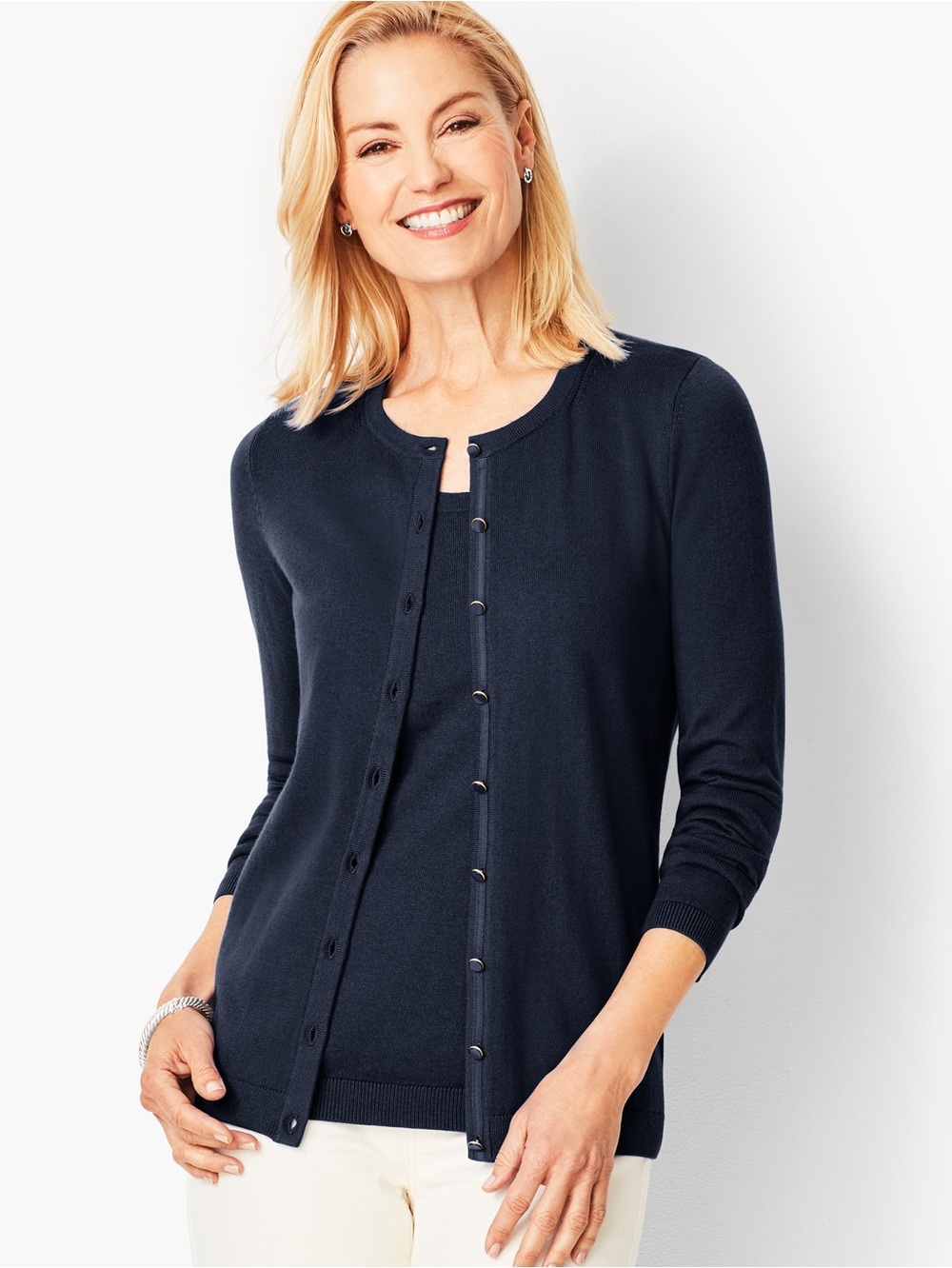 Talbots Woman Black Cardigan
